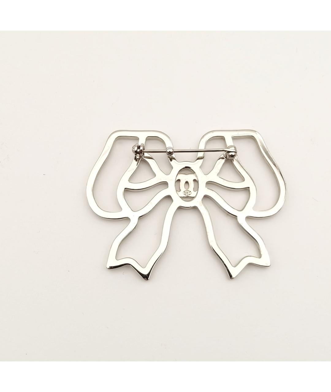CHANEL Серебряная металлическая булавка / брошь, фото 4