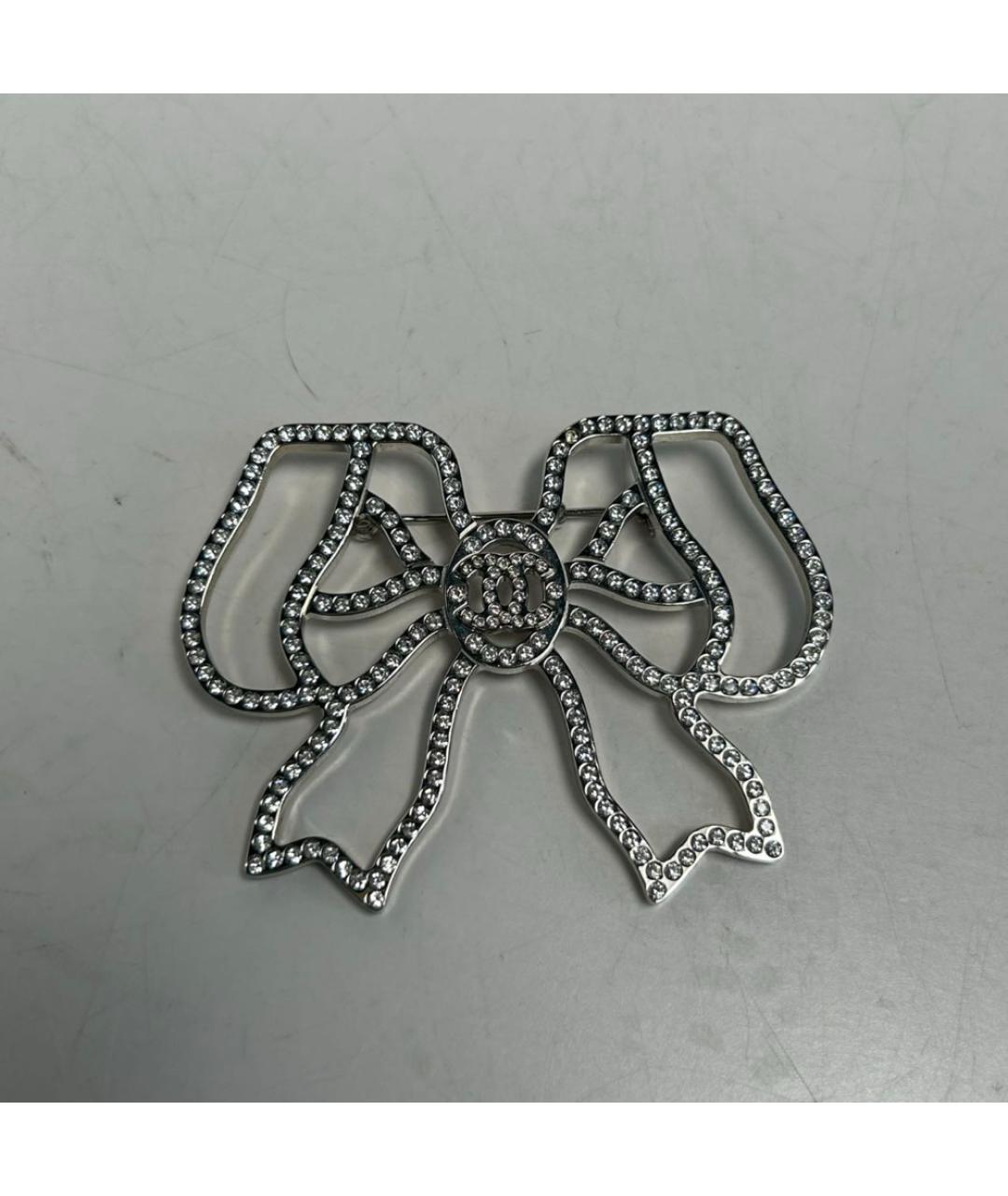 CHANEL Серебряная металлическая булавка / брошь, фото 6