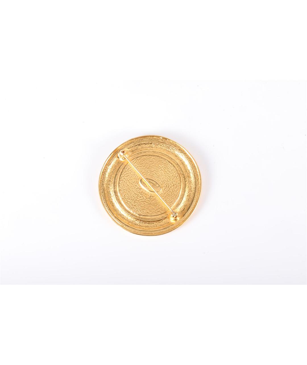 CHANEL Золотая металлическая булавка / брошь, фото 4