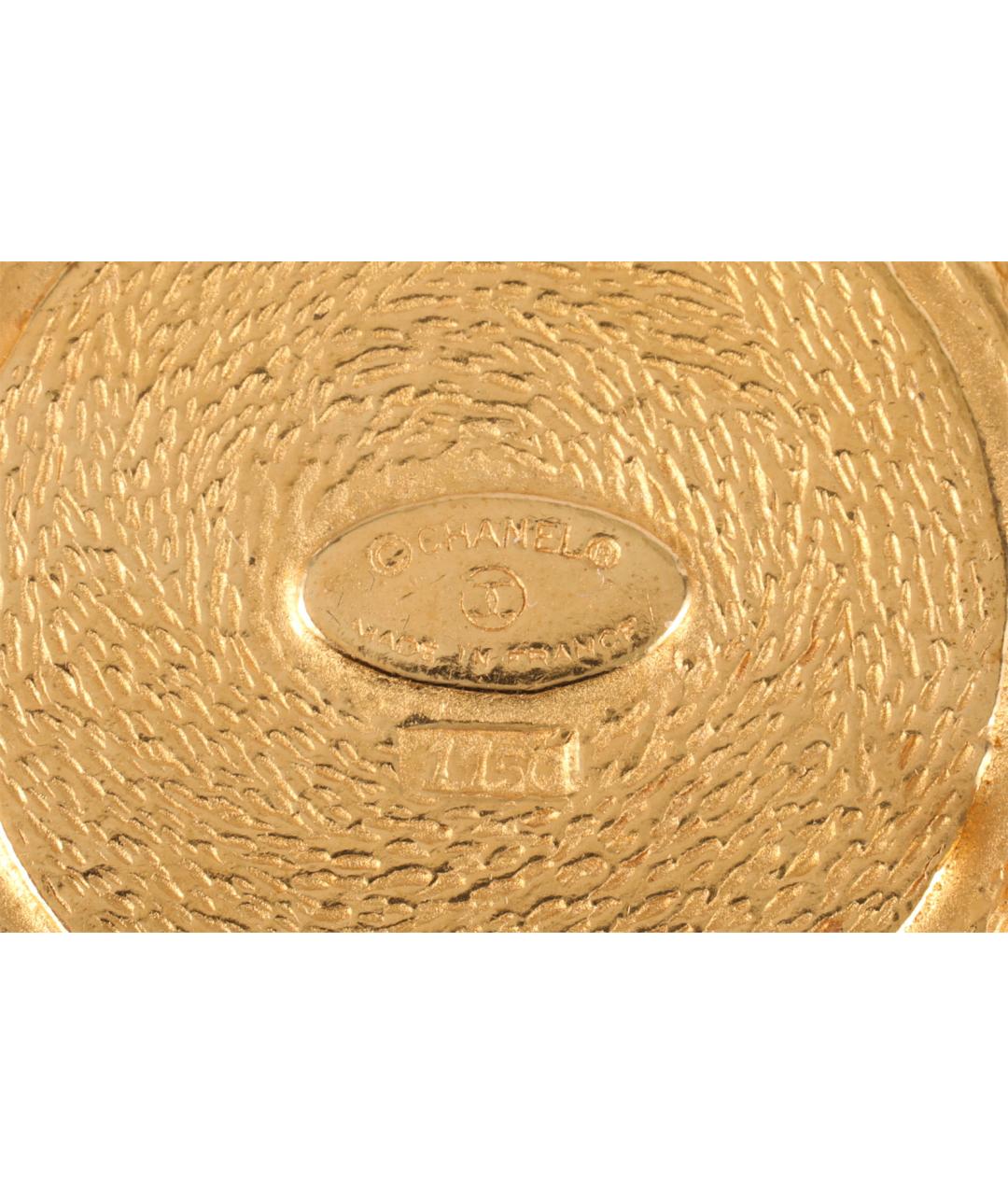 CHANEL Золотая металлическая булавка / брошь, фото 5