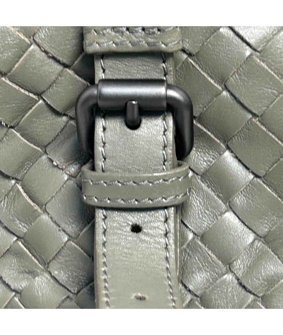 BOTTEGA VENETA Хаки кожаная сумка с короткими ручками, фото 9