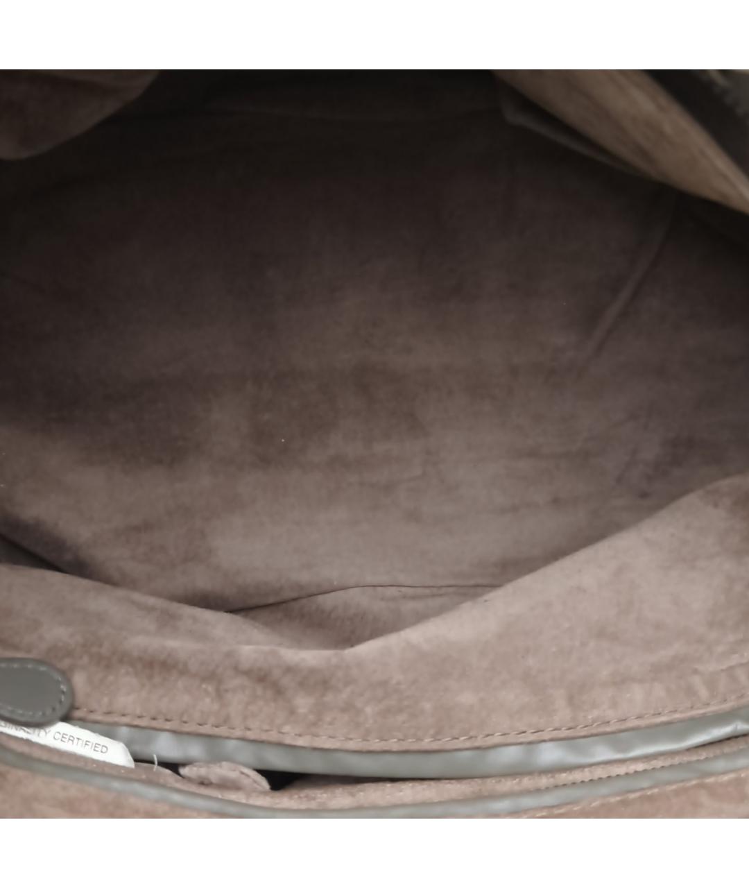 BOTTEGA VENETA Хаки кожаная сумка с короткими ручками, фото 7