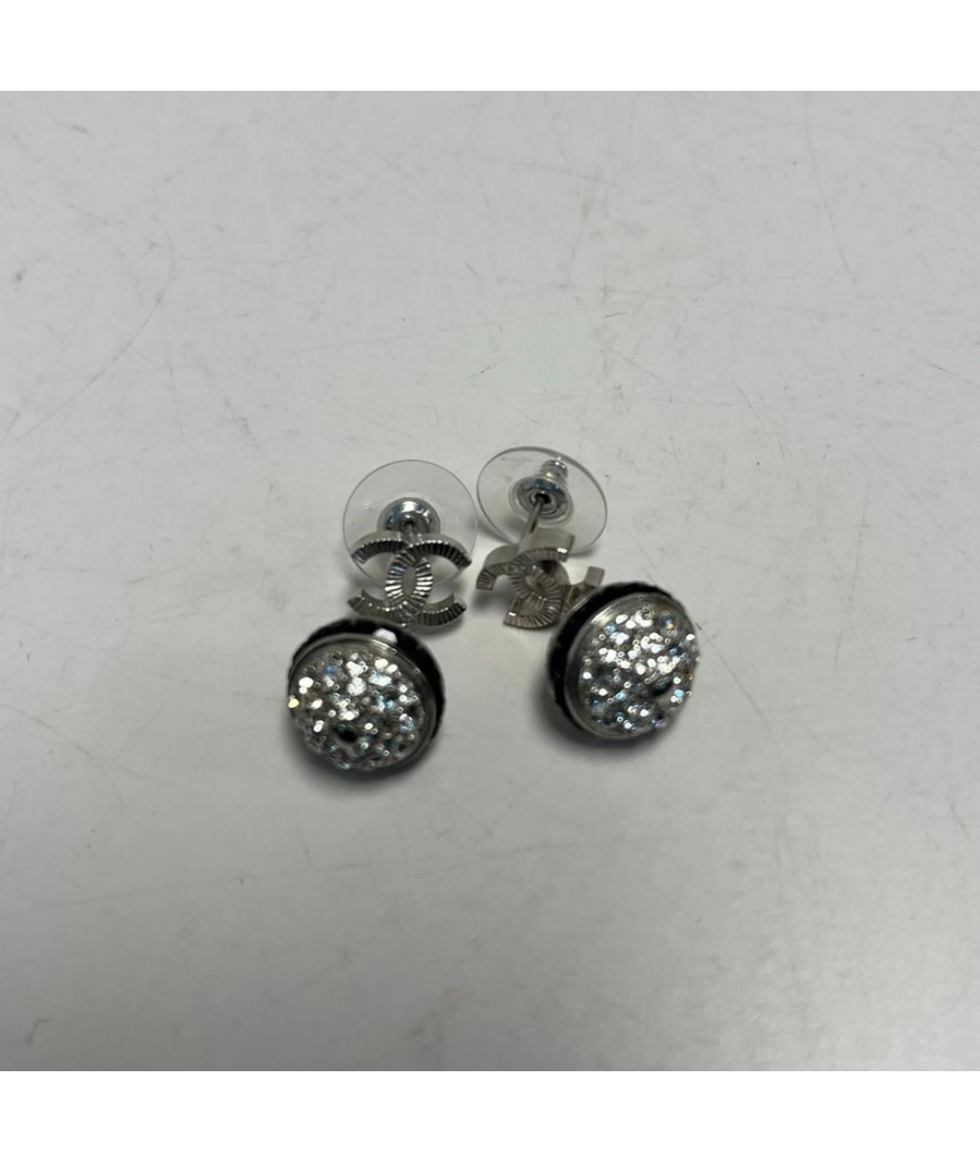 CHANEL Серебряные металлические серьги, фото 5