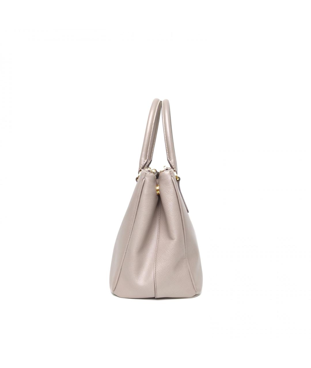 PRADA Серая кожаная сумка через плечо, фото 5