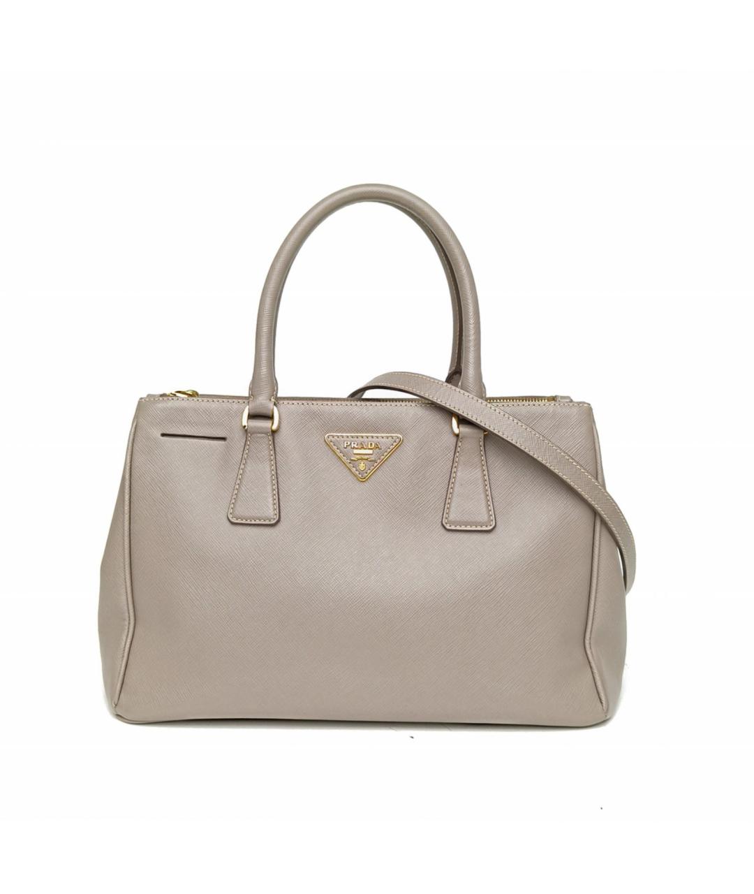 PRADA Серая кожаная сумка через плечо, фото 2