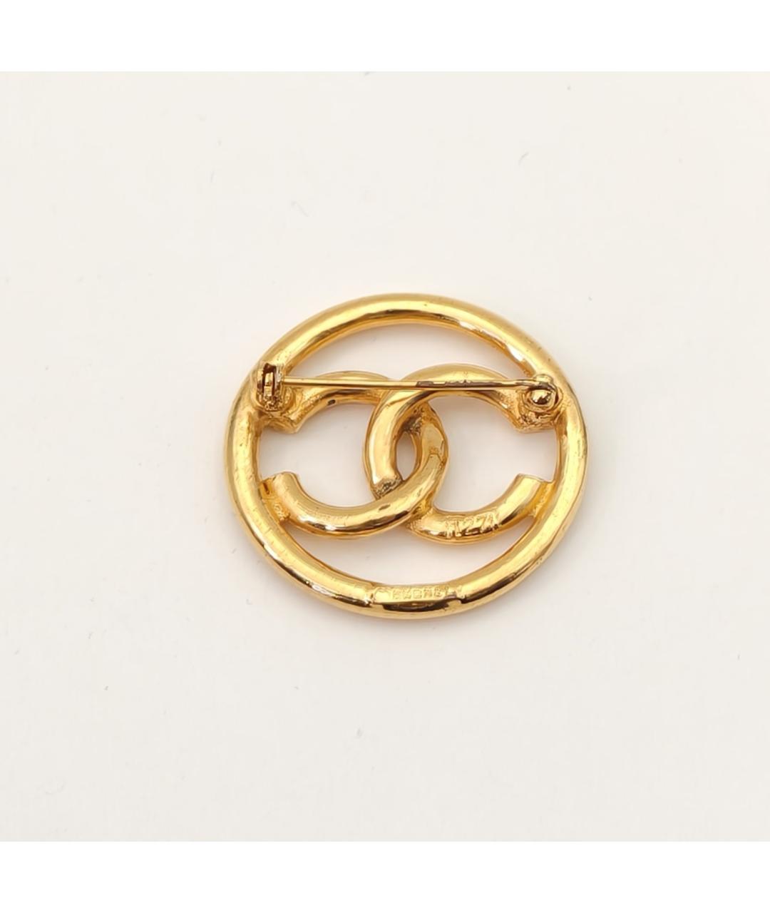 CHANEL Золотая металлическая булавка / брошь, фото 5