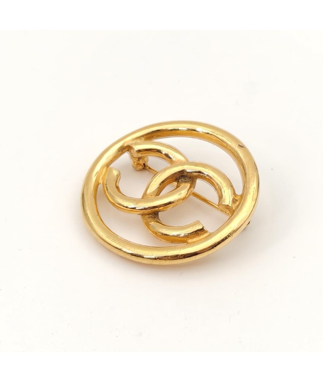 CHANEL Золотая металлическая булавка / брошь, фото 4