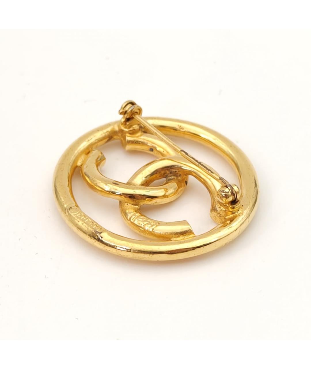 CHANEL Золотая металлическая булавка / брошь, фото 6