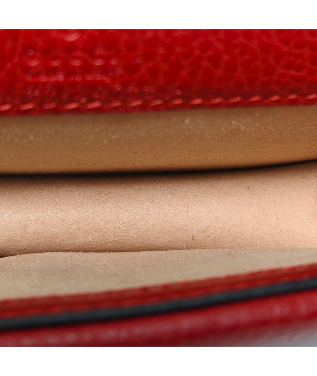 GUCCI Красная кожаная сумка через плечо, фото 8