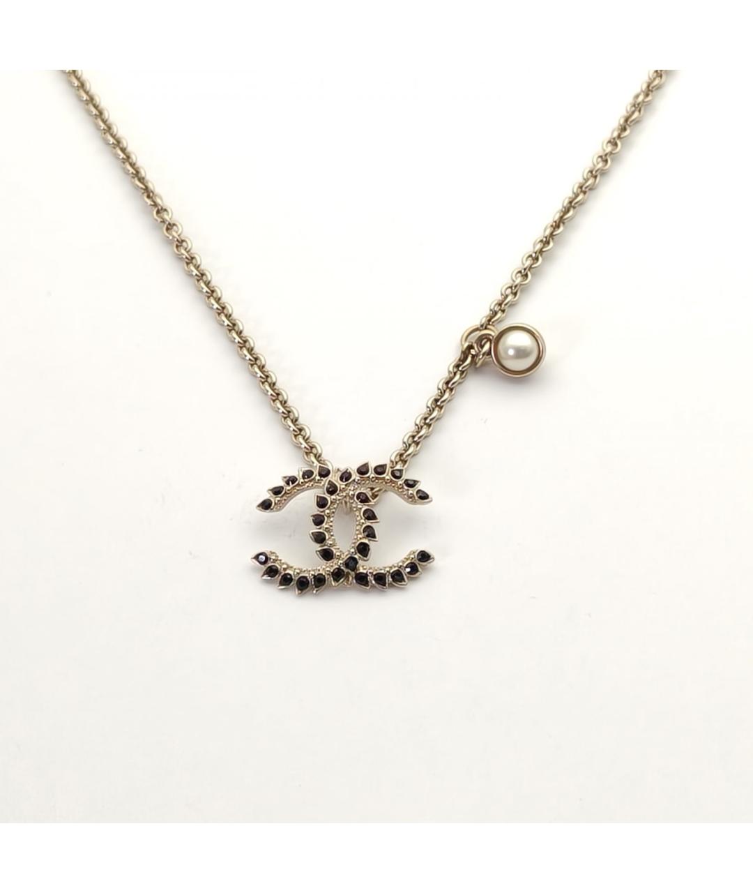 CHANEL Золотое металлическое колье, фото 3