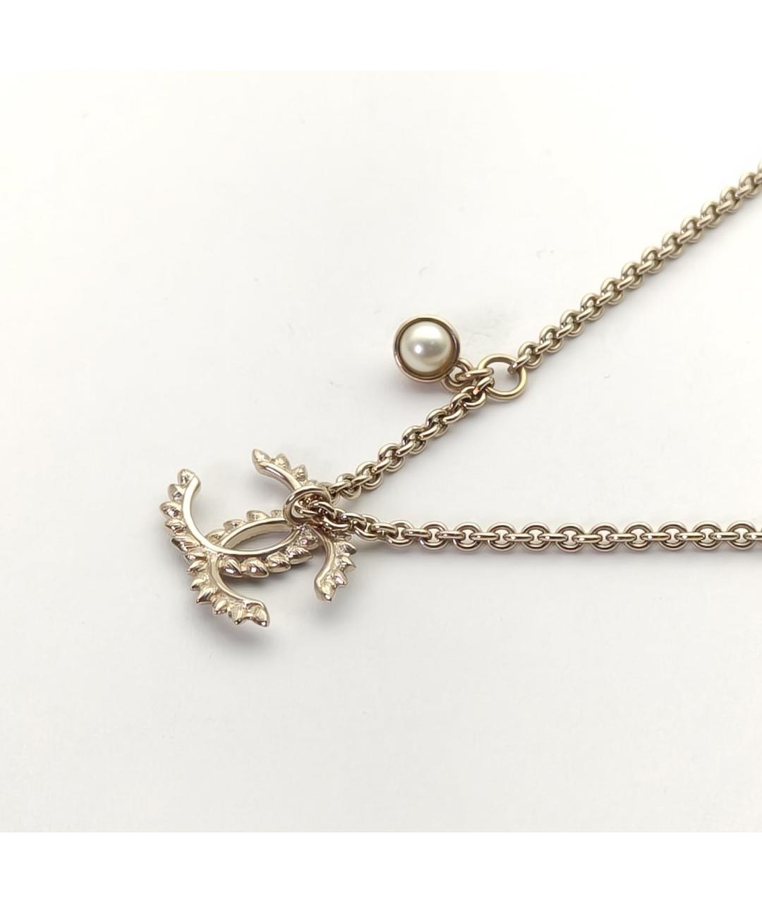 CHANEL Золотое металлическое колье, фото 5