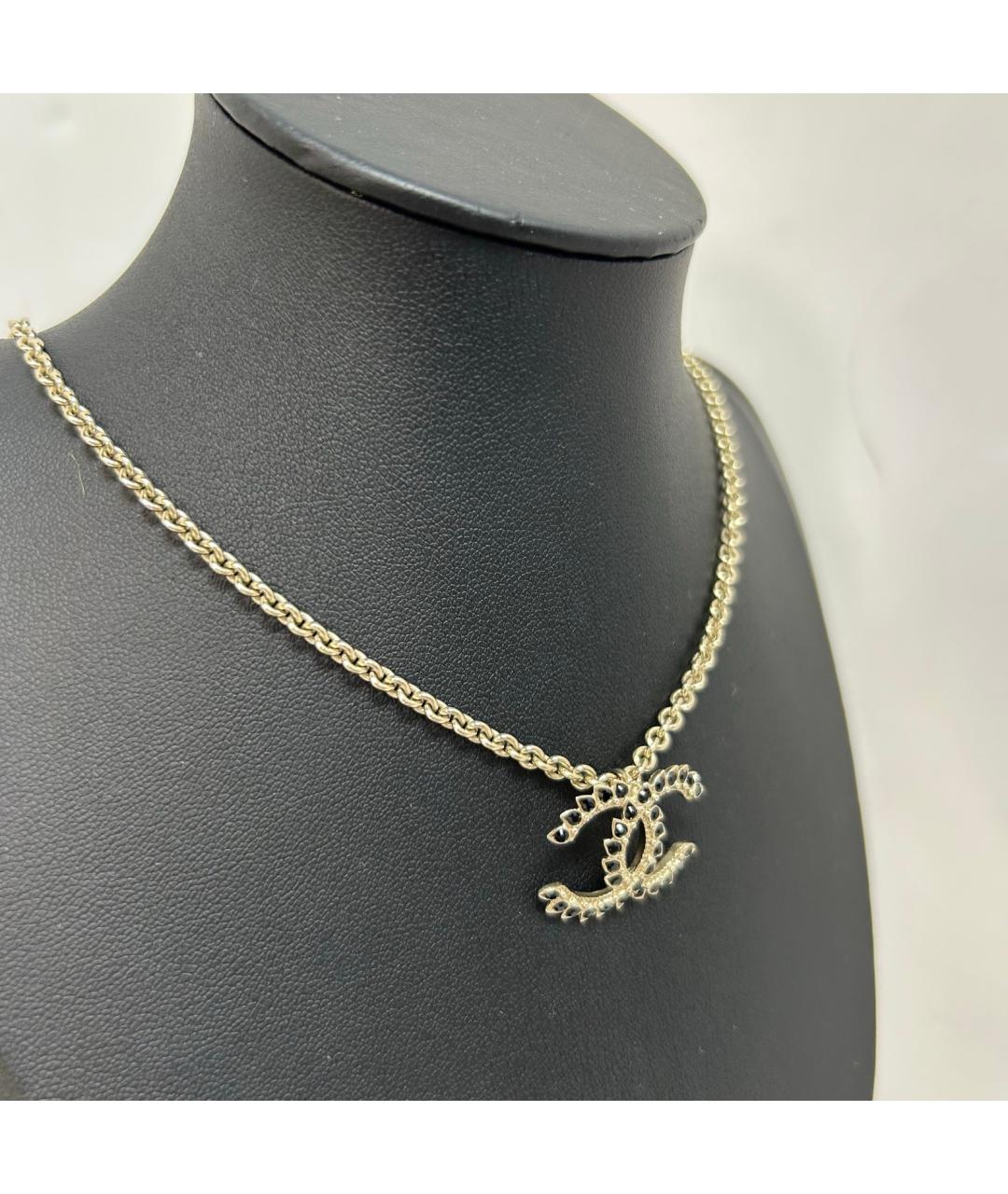 CHANEL Золотое металлическое колье, фото 9
