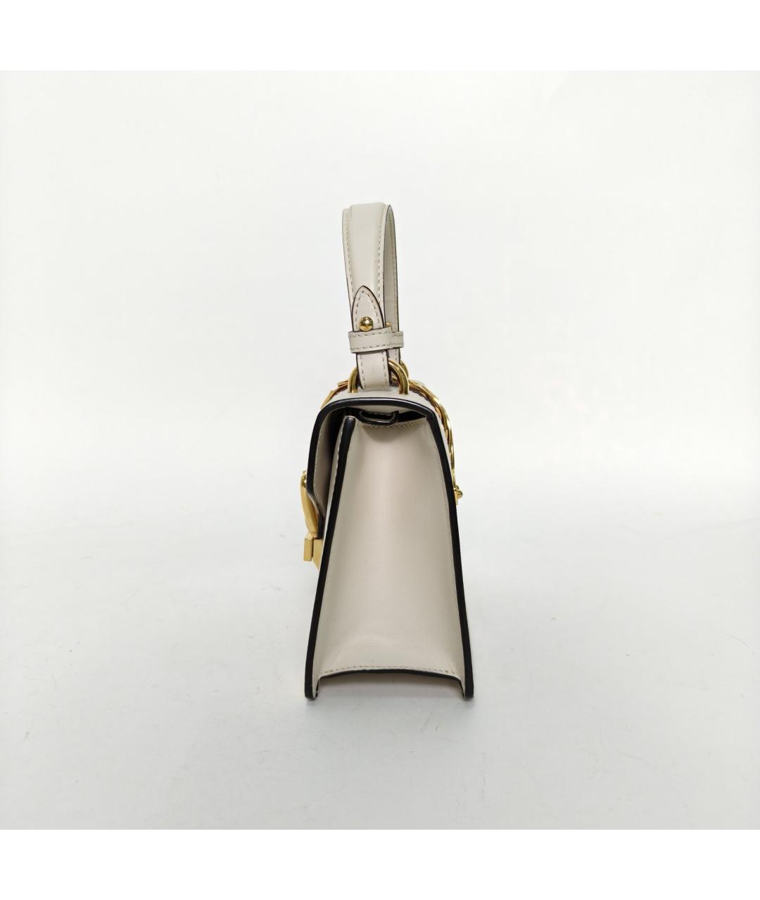 GUCCI Белая кожаная сумка через плечо, фото 3