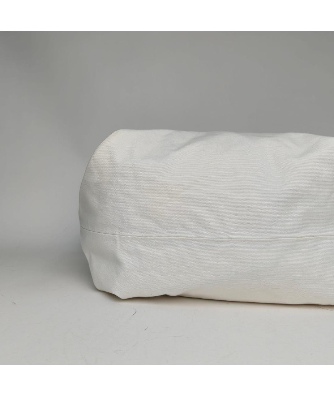 CELINE Белая тканевая сумка тоут, фото 6