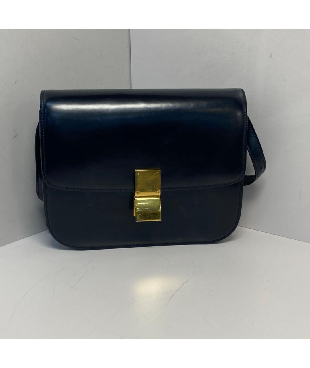 CELINE Черная кожаная сумка через плечо, фото 9
