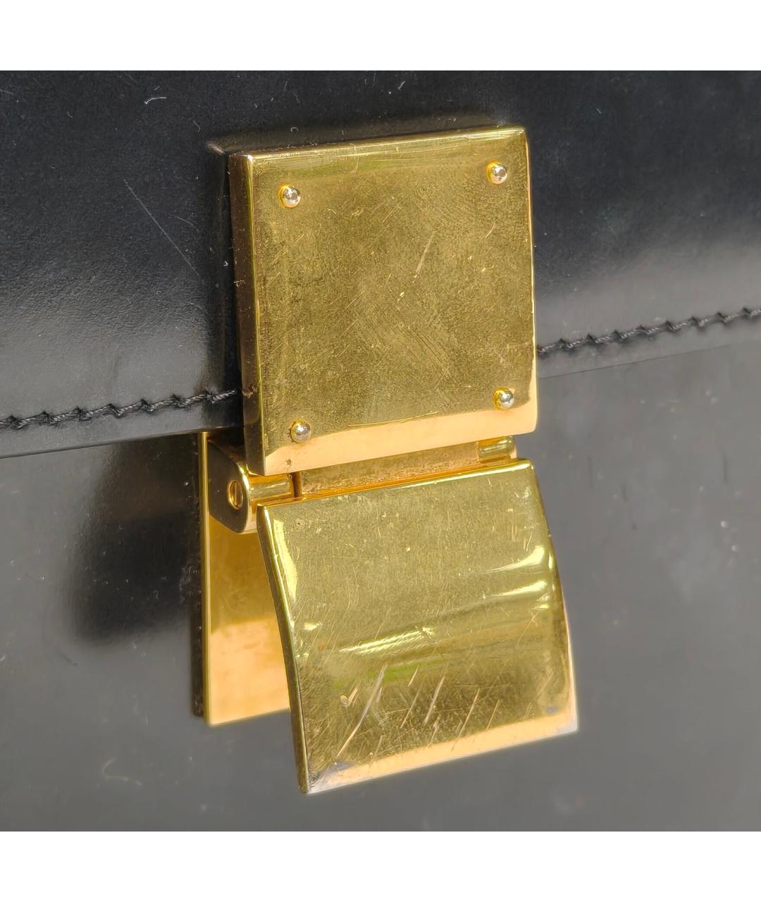 CELINE Черная кожаная сумка через плечо, фото 7