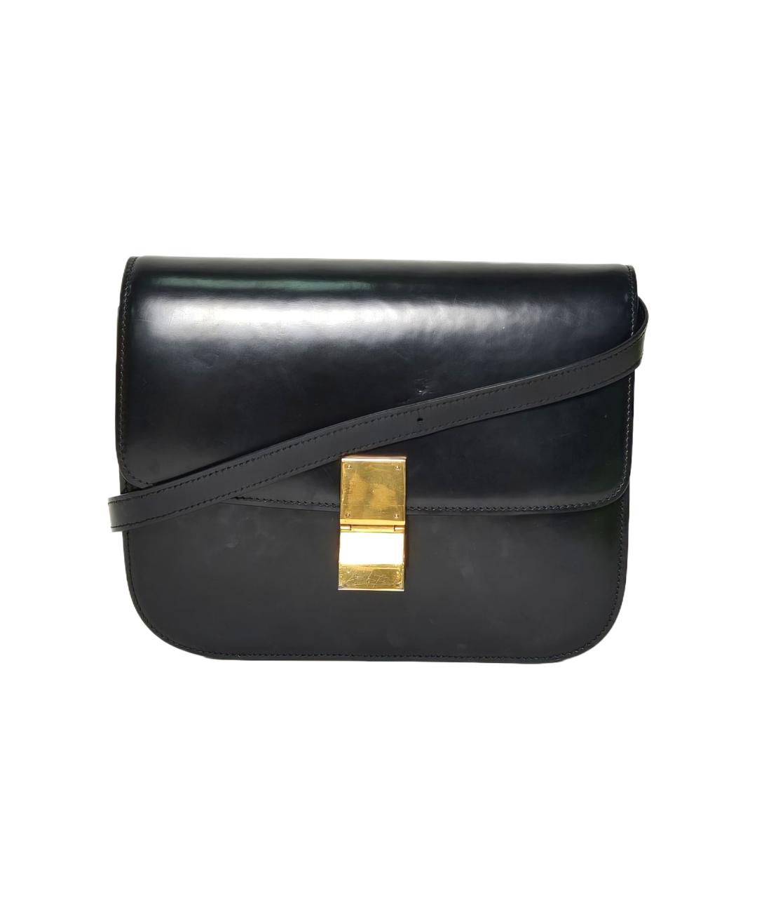CELINE Черная кожаная сумка через плечо, фото 1