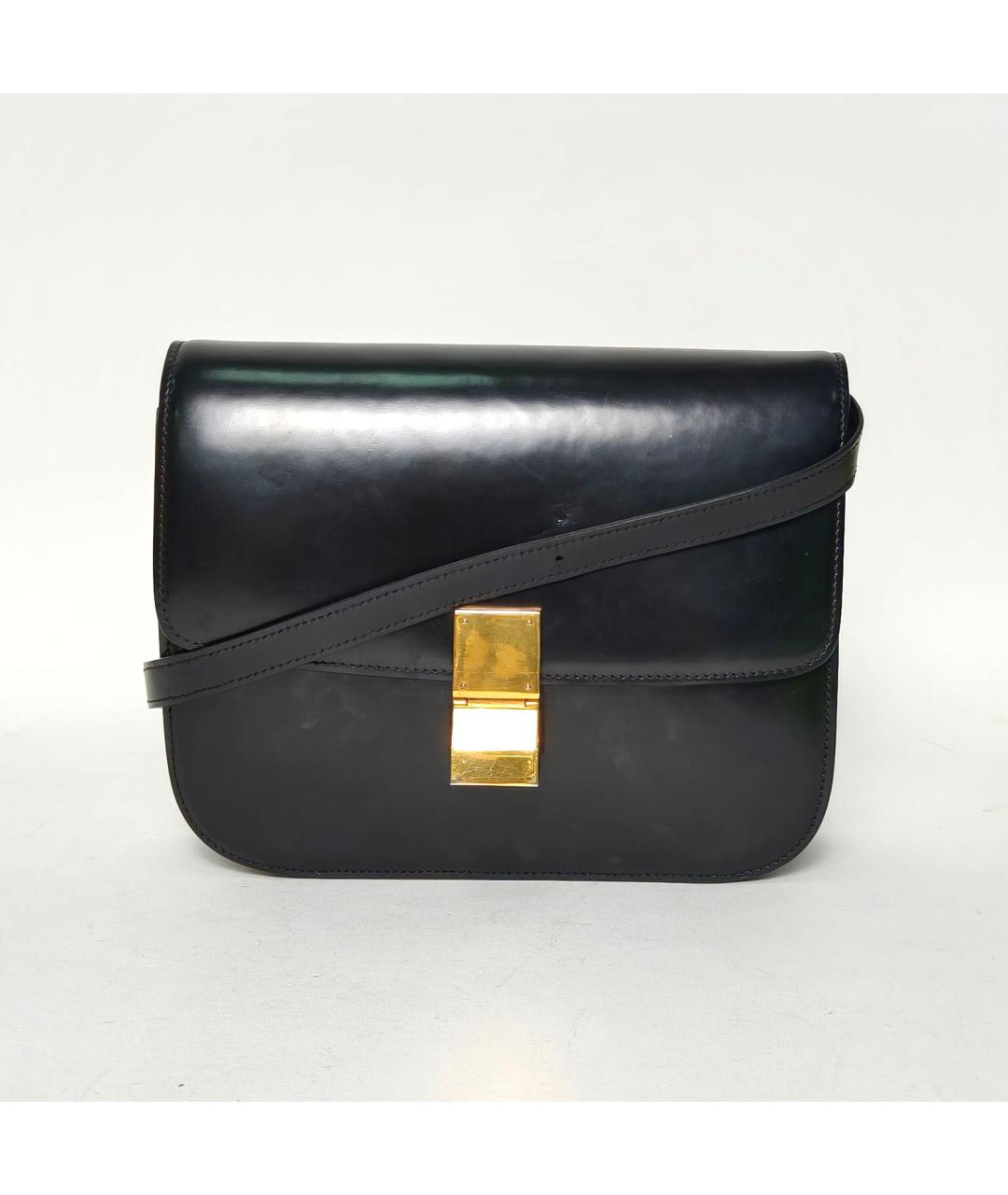 CELINE Черная кожаная сумка через плечо, фото 2