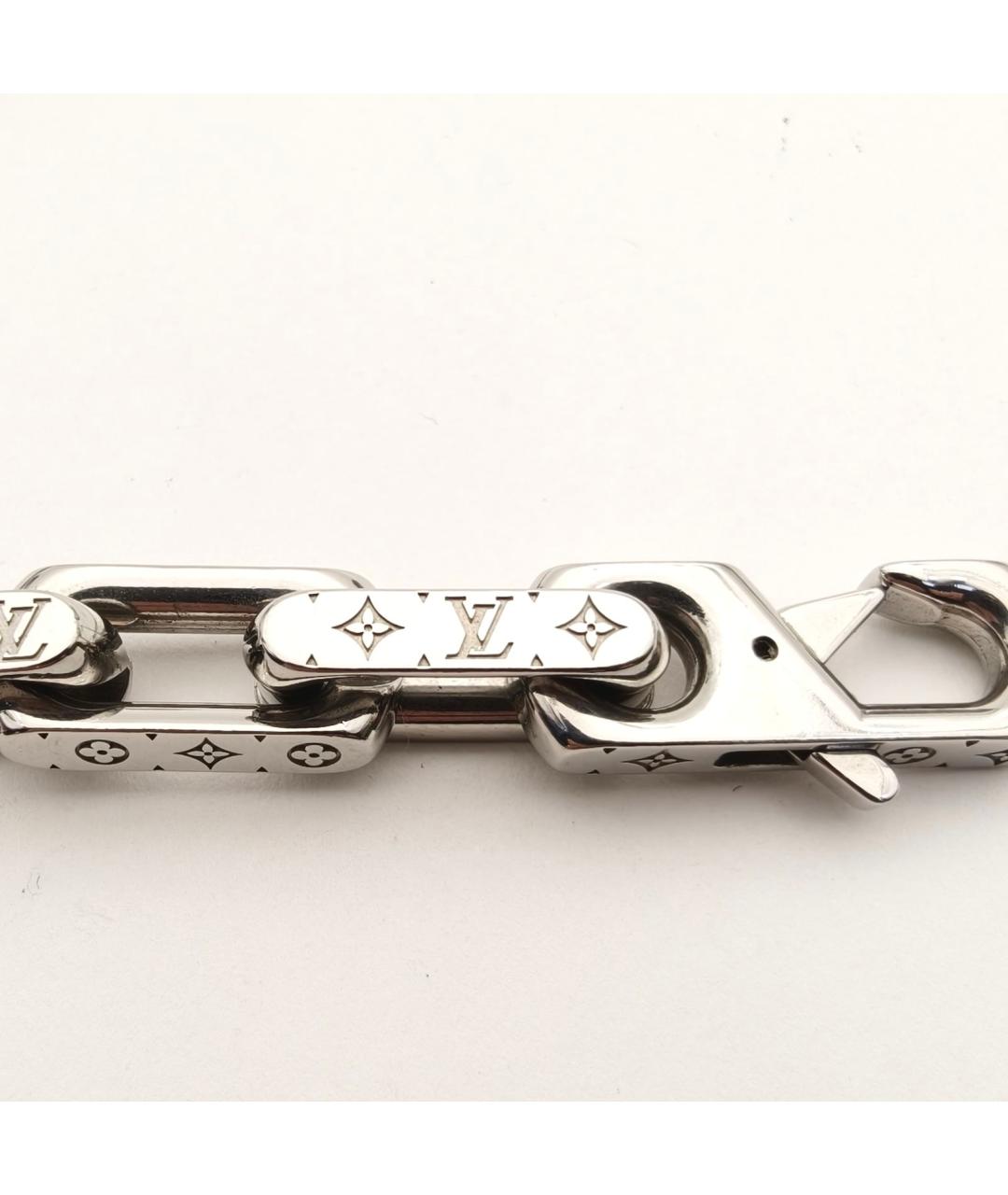 LOUIS VUITTON Серебрянный металлический браслет, фото 6