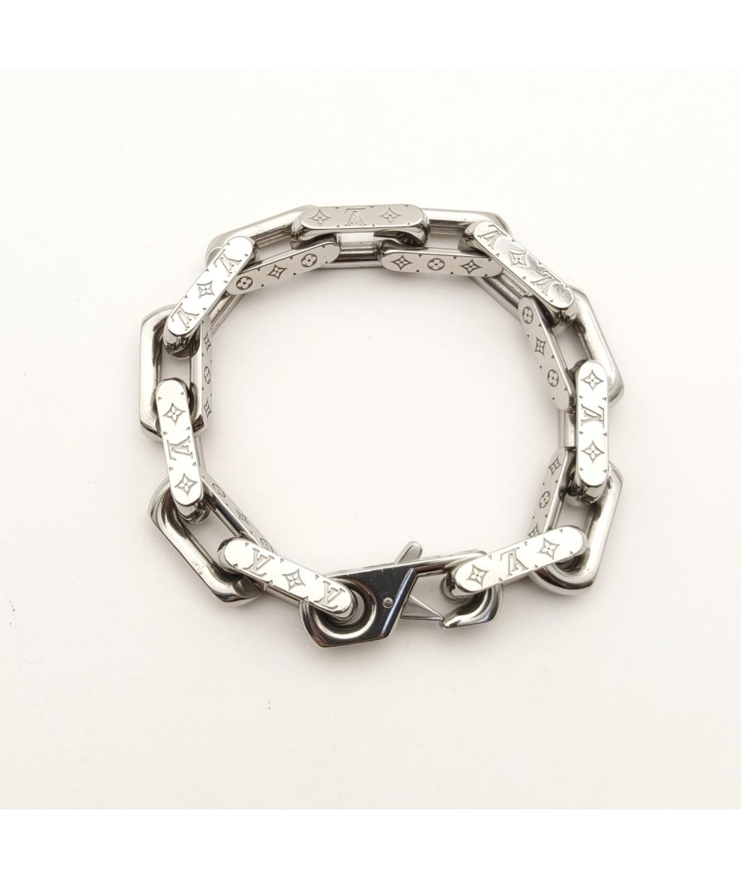 LOUIS VUITTON Серебрянный металлический браслет, фото 2