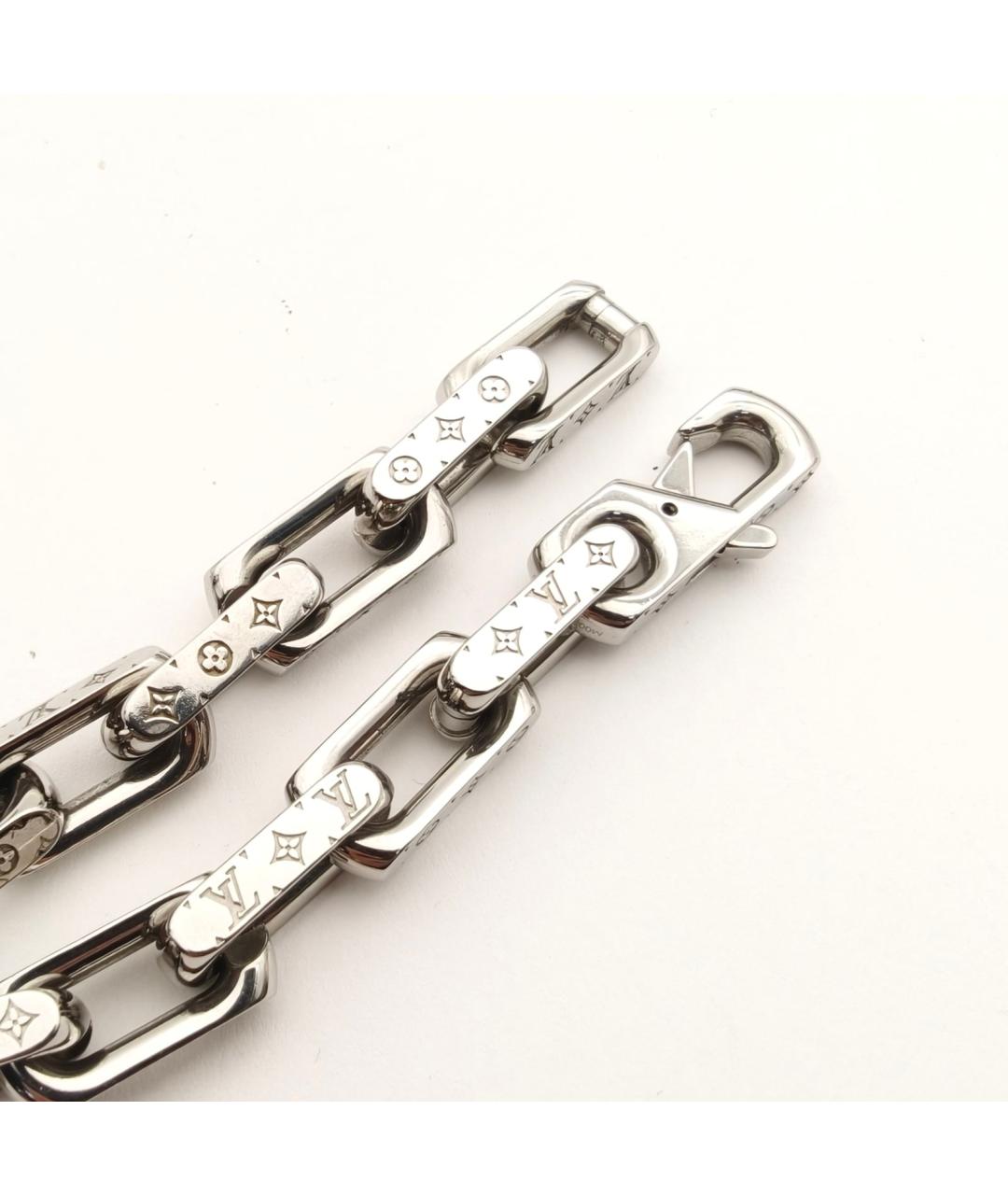 LOUIS VUITTON Серебрянный металлический браслет, фото 5