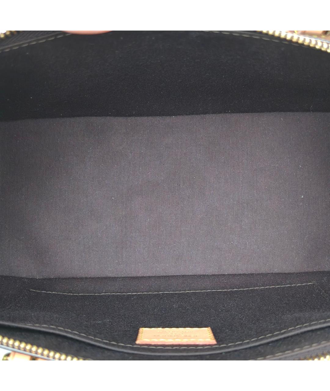 LOUIS VUITTON Бордовая сумка через плечо из лакированной кожи, фото 7