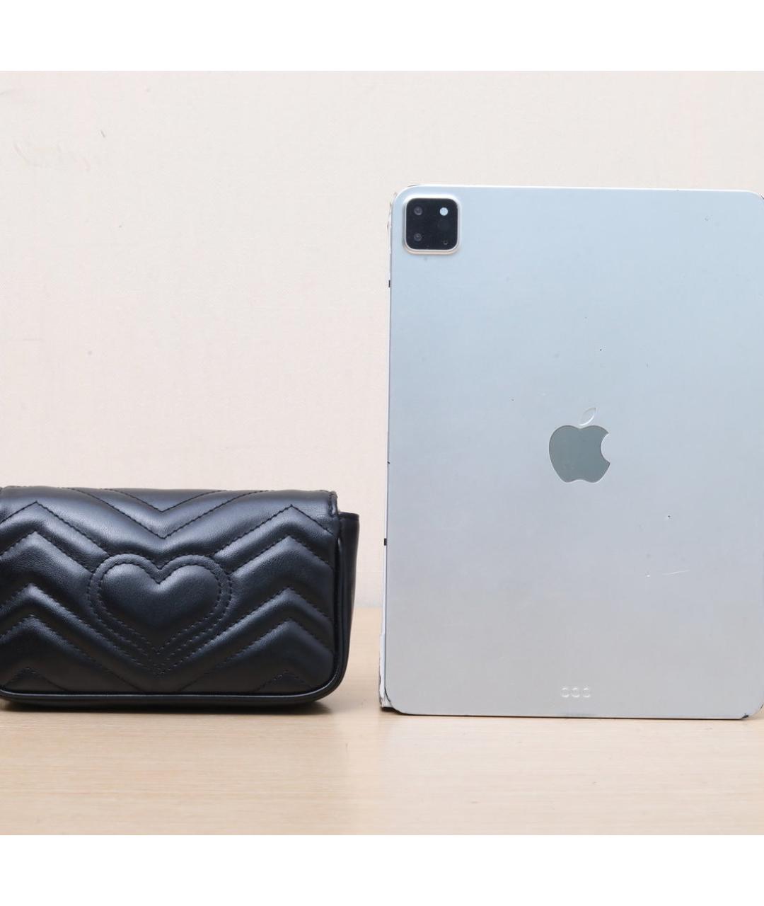 GUCCI Черная кожаная сумка через плечо, фото 7