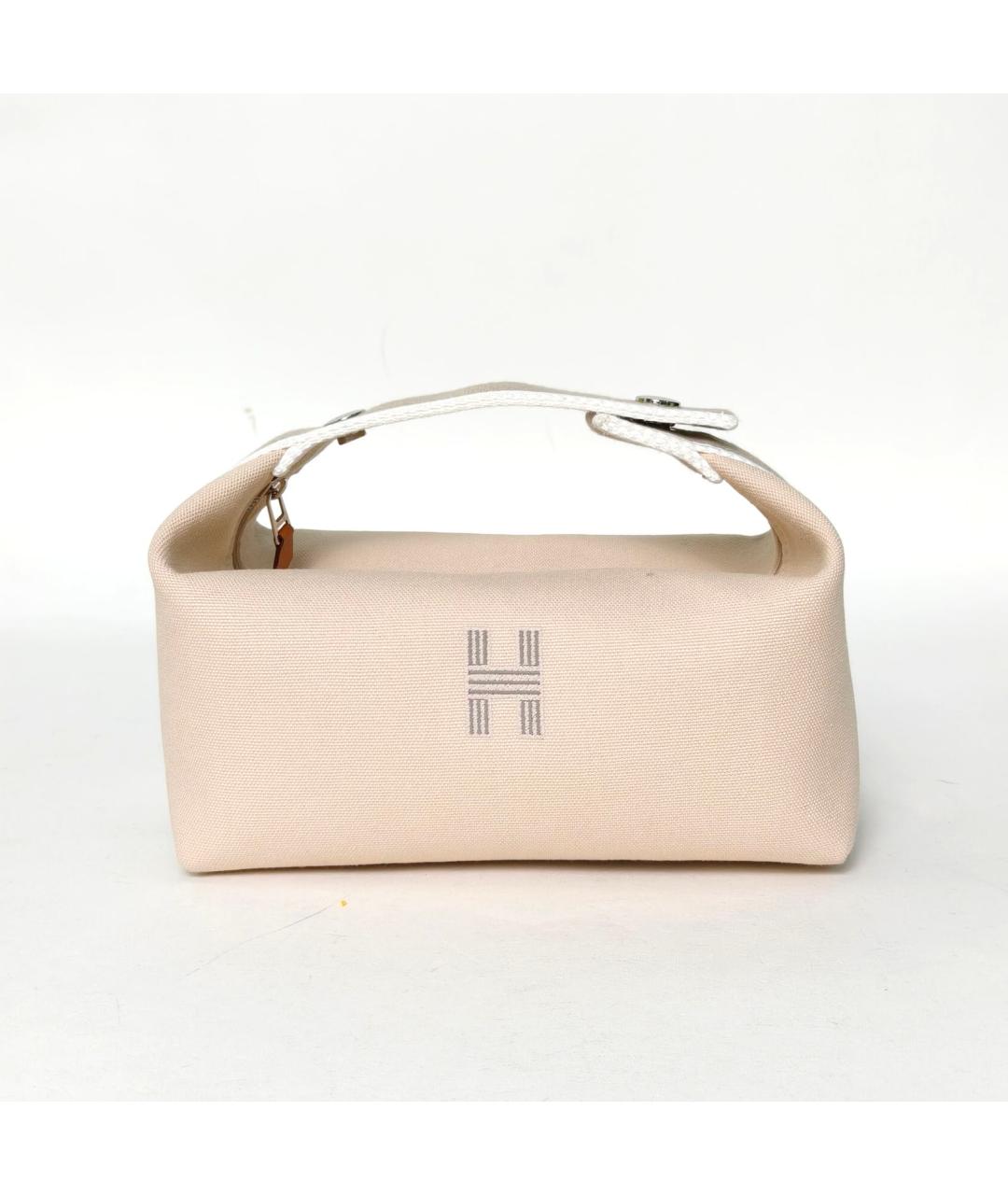 HERMES Бежевая косметичка, фото 2
