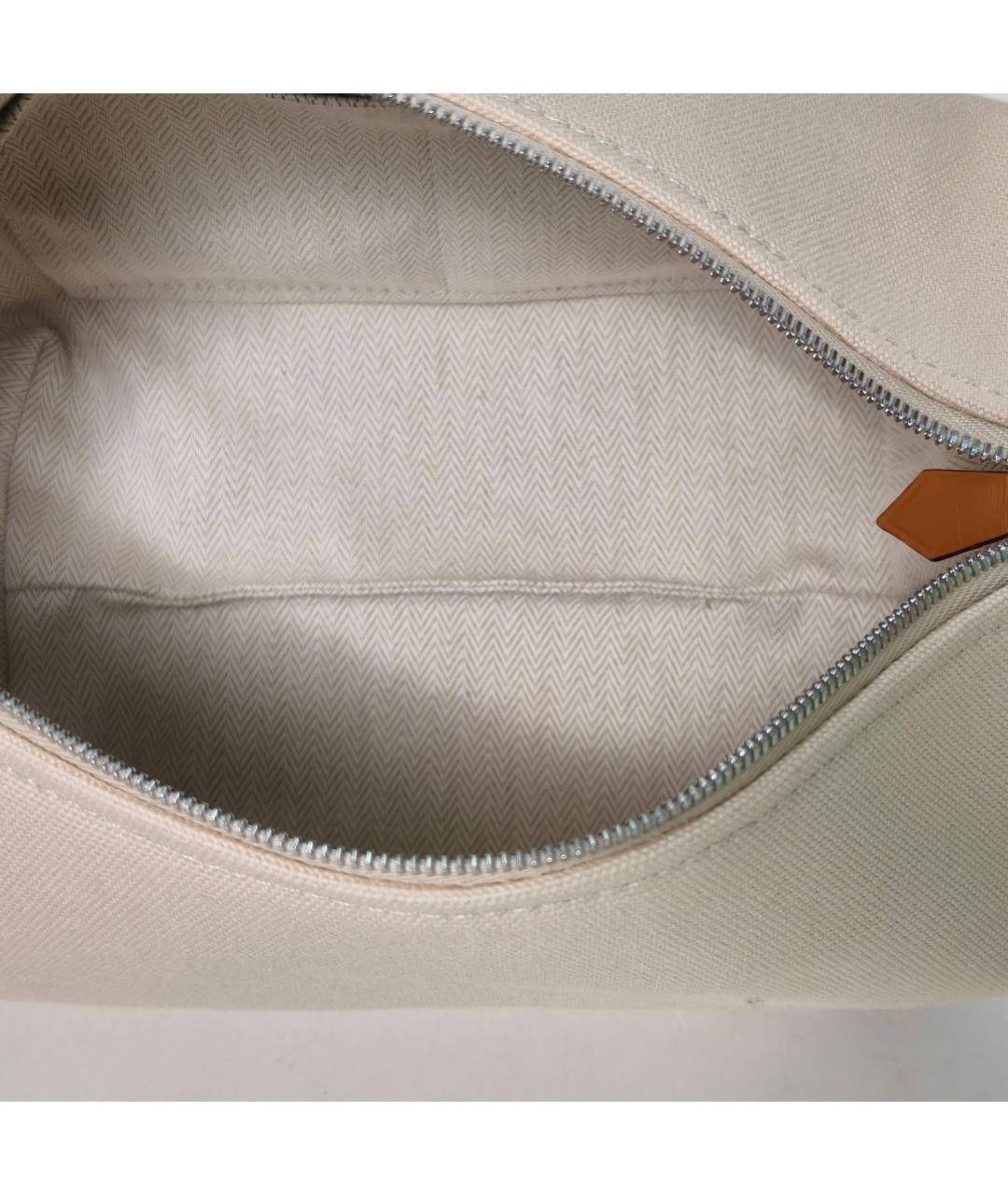 HERMES Бежевая косметичка, фото 7