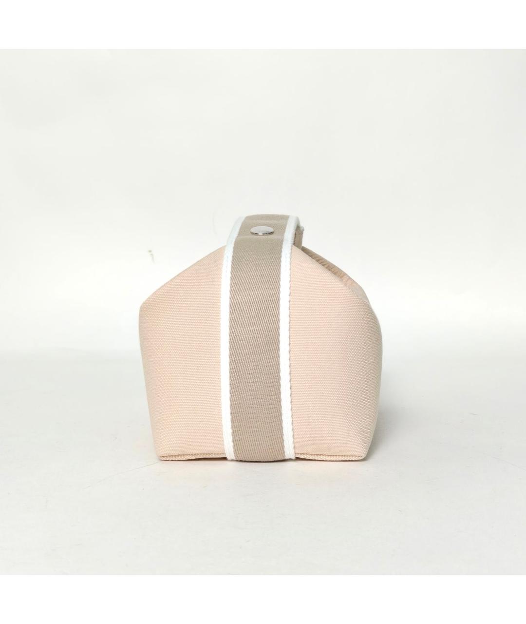 HERMES Бежевая косметичка, фото 5