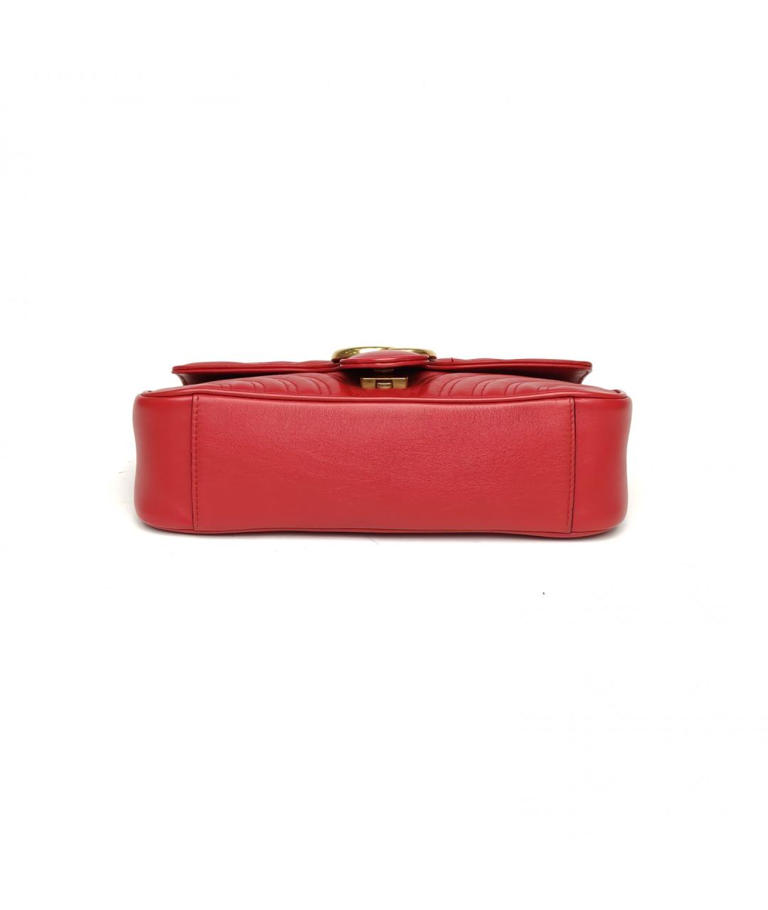 GUCCI Красная кожаная сумка через плечо, фото 5