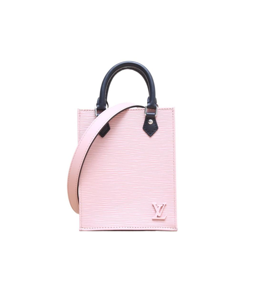 LOUIS VUITTON Розовая кожаная сумка с короткими ручками, фото 10