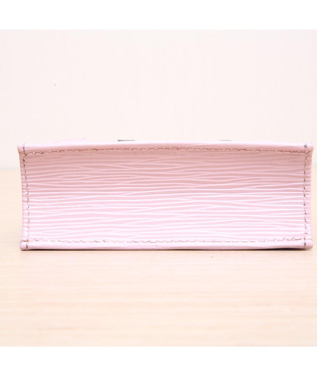 LOUIS VUITTON Розовая кожаная сумка с короткими ручками, фото 9