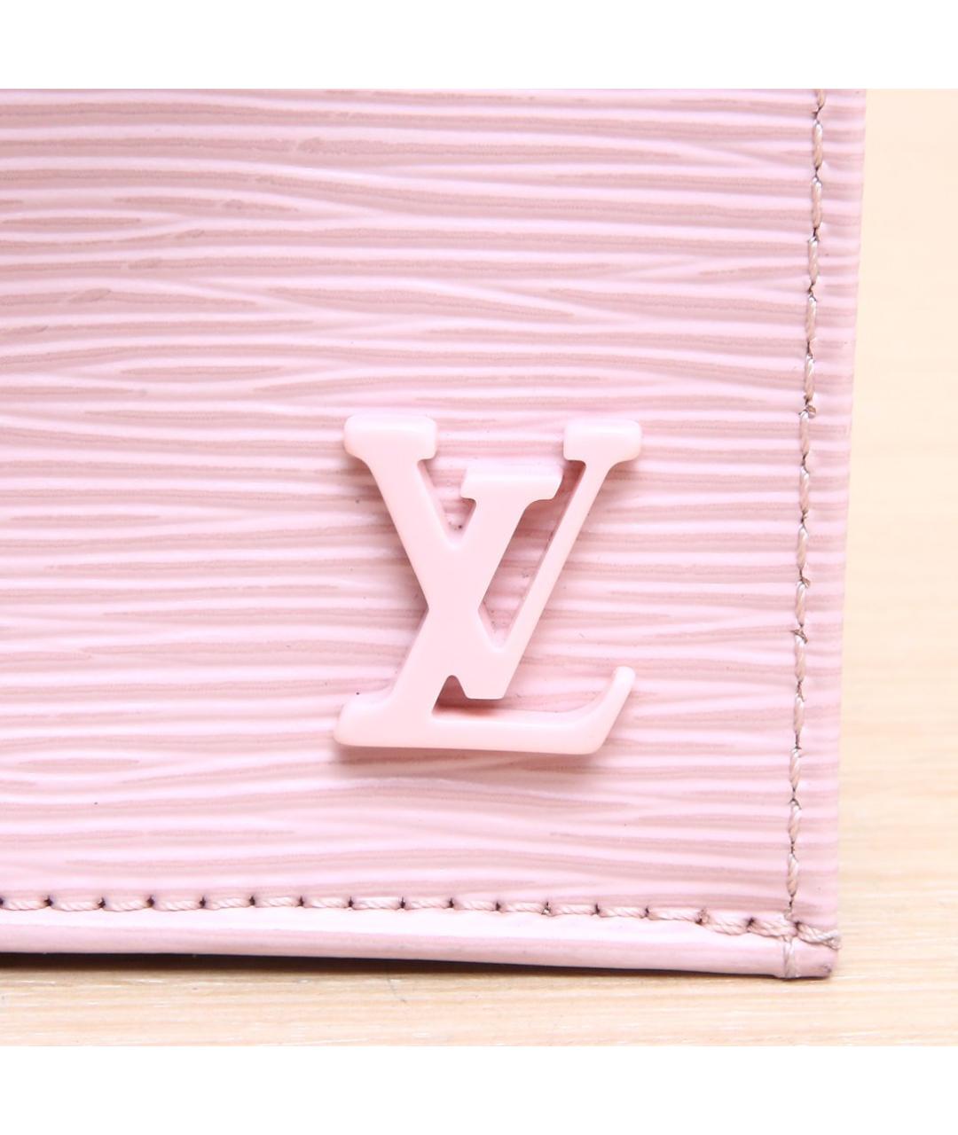 LOUIS VUITTON Розовая кожаная сумка с короткими ручками, фото 8