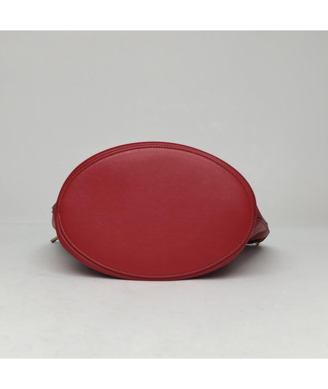 CELINE Красная кожаная сумка через плечо, фото 6