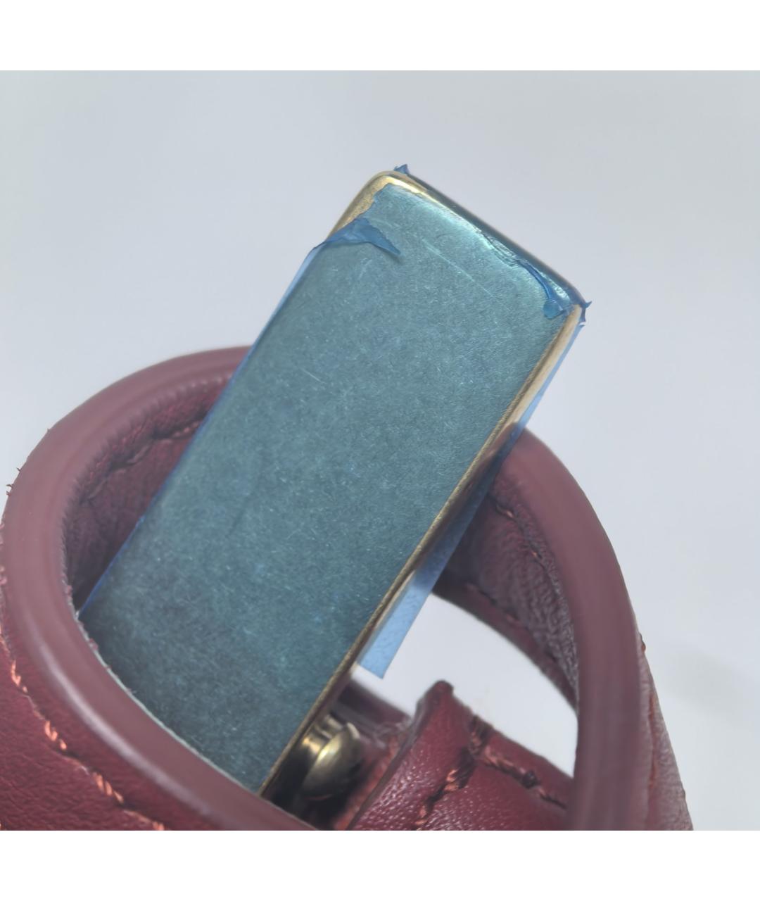 CELINE Красная кожаная сумка через плечо, фото 9