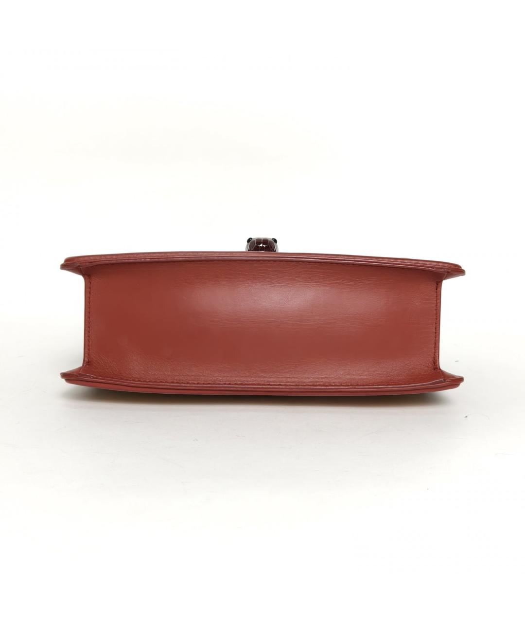 BVLGARI Бежевая кожаная сумка через плечо, фото 6