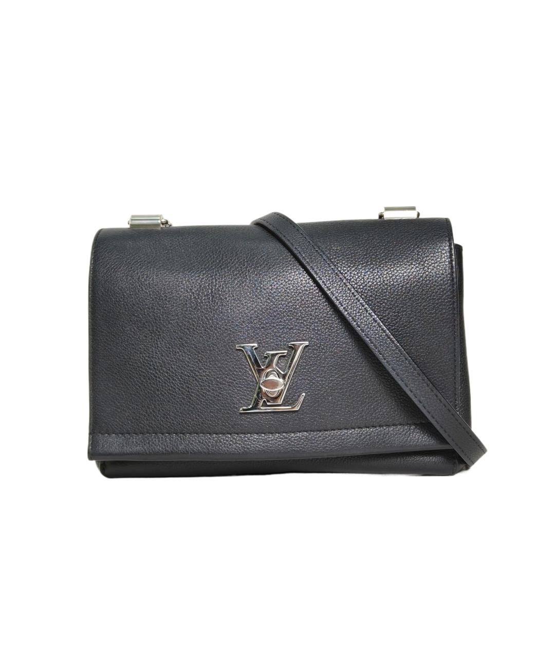 LOUIS VUITTON Черная кожаная сумка через плечо, фото 1