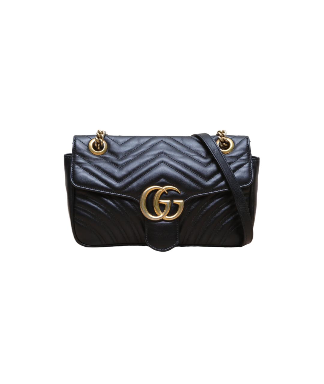 GUCCI Черная кожаная сумка через плечо, фото 10