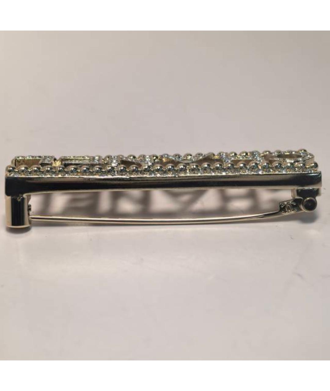 CHANEL Золотая металлическая булавка / брошь, фото 9