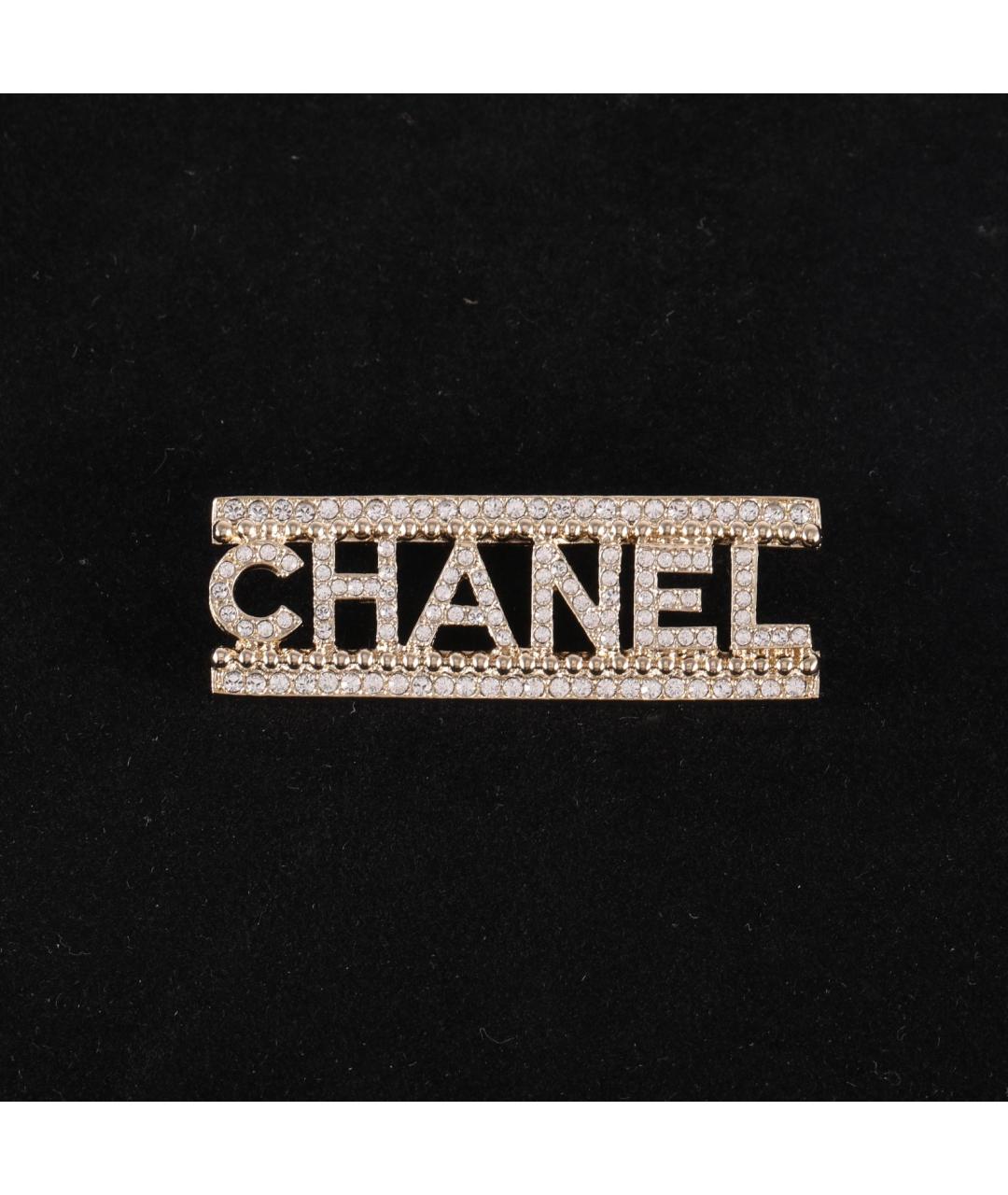 CHANEL Золотая металлическая булавка / брошь, фото 7