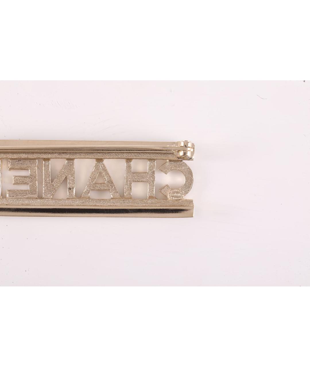 CHANEL Золотая металлическая булавка / брошь, фото 6