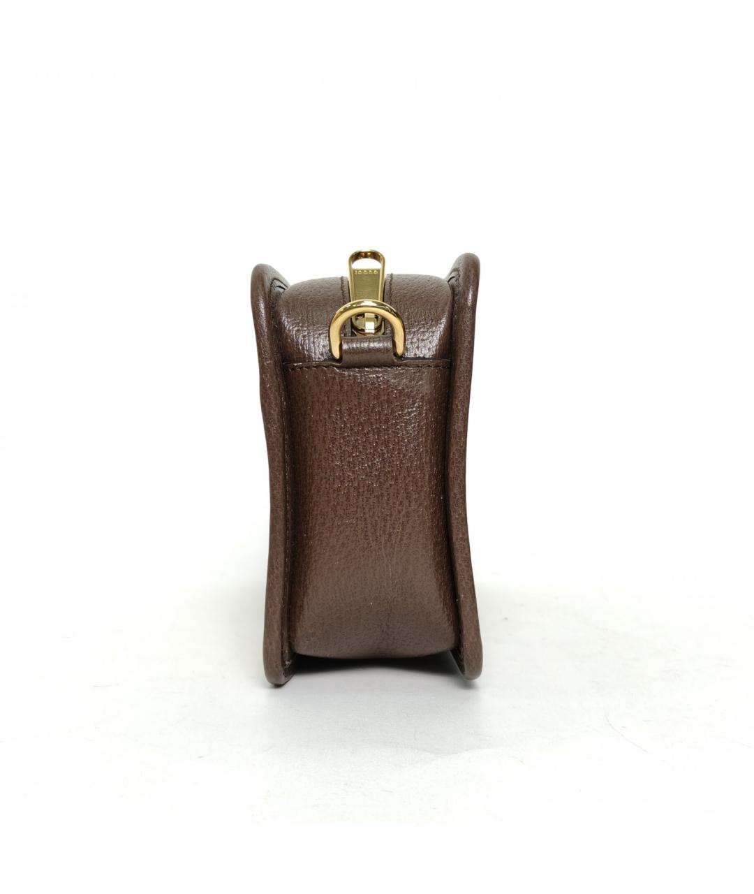 GUCCI Коричневая тканевая сумка через плечо, фото 3