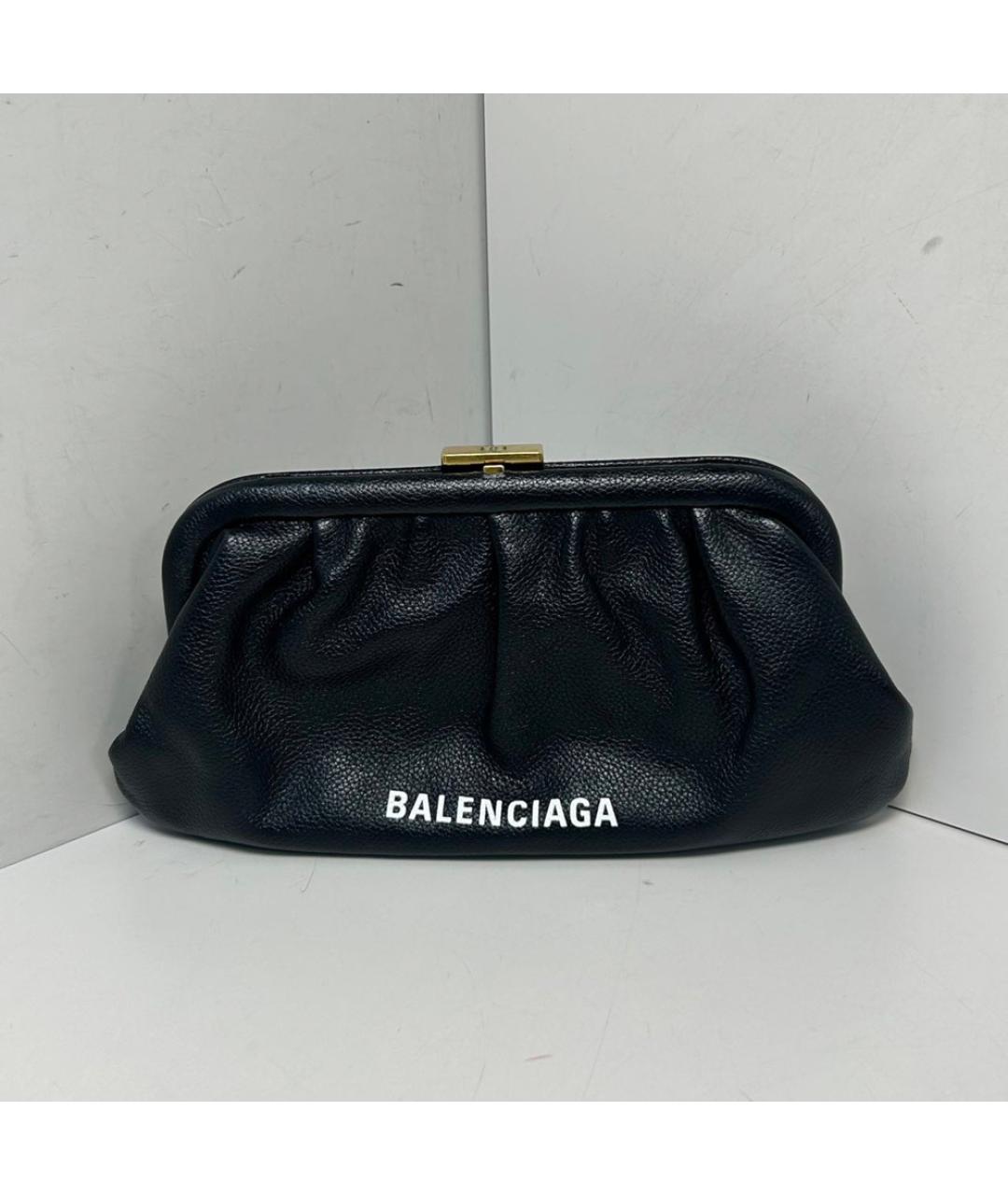 BALENCIAGA Черная кожаная сумка через плечо, фото 9