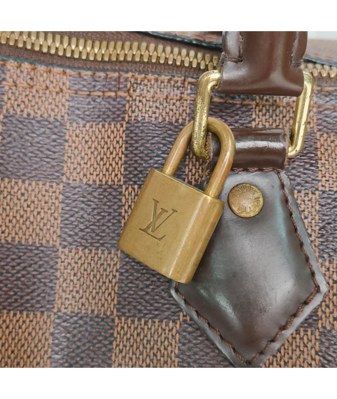 LOUIS VUITTON Коричневая сумка с короткими ручками, фото 7