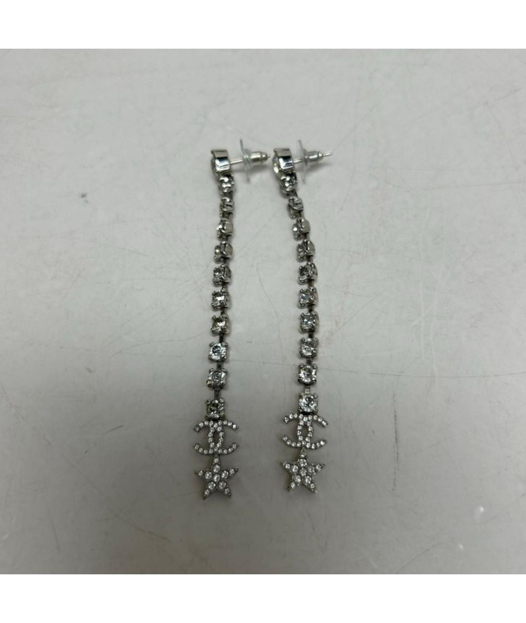 CHANEL Серебряные металлические серьги, фото 7