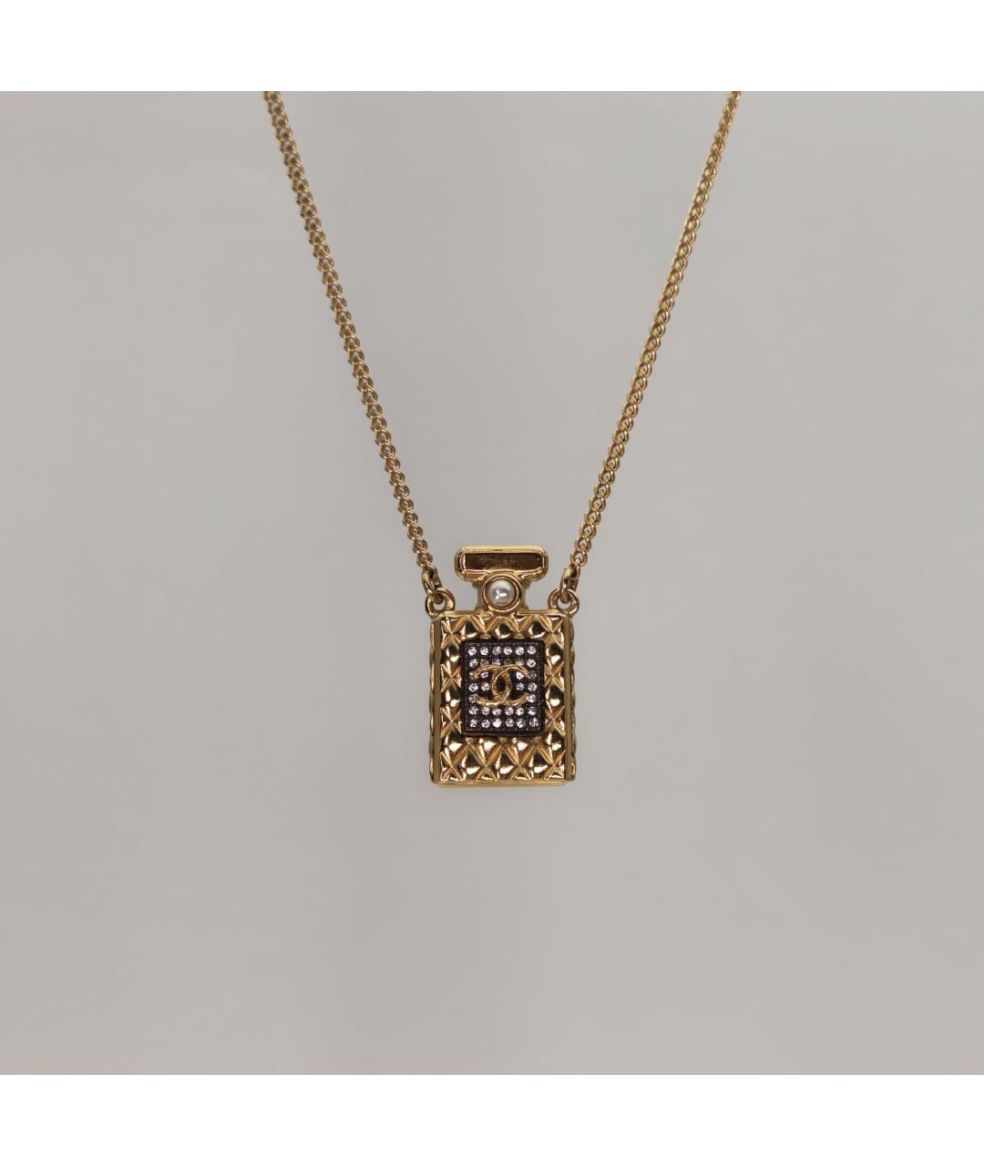 CHANEL Золотое металлическое колье, фото 2