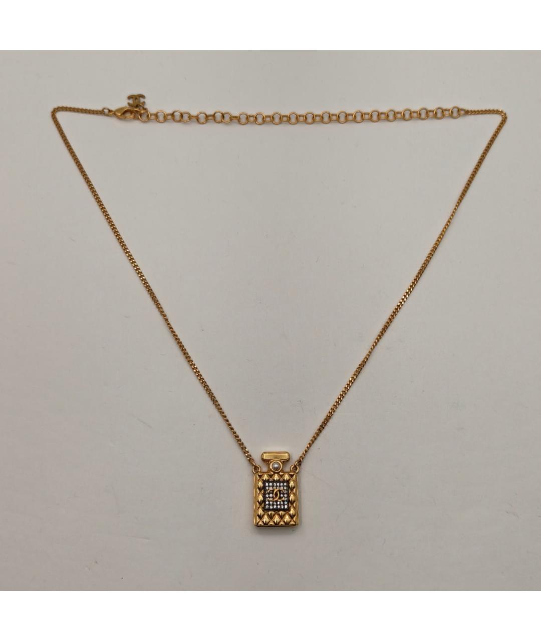 CHANEL Золотое металлическое колье, фото 7