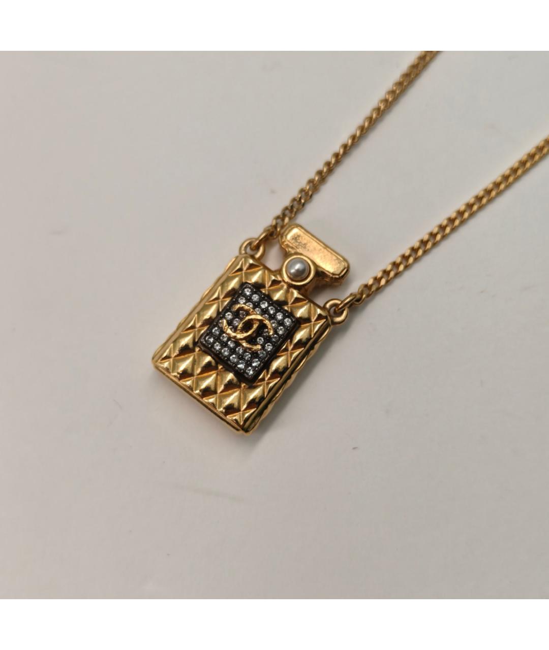 CHANEL Золотое металлическое колье, фото 4