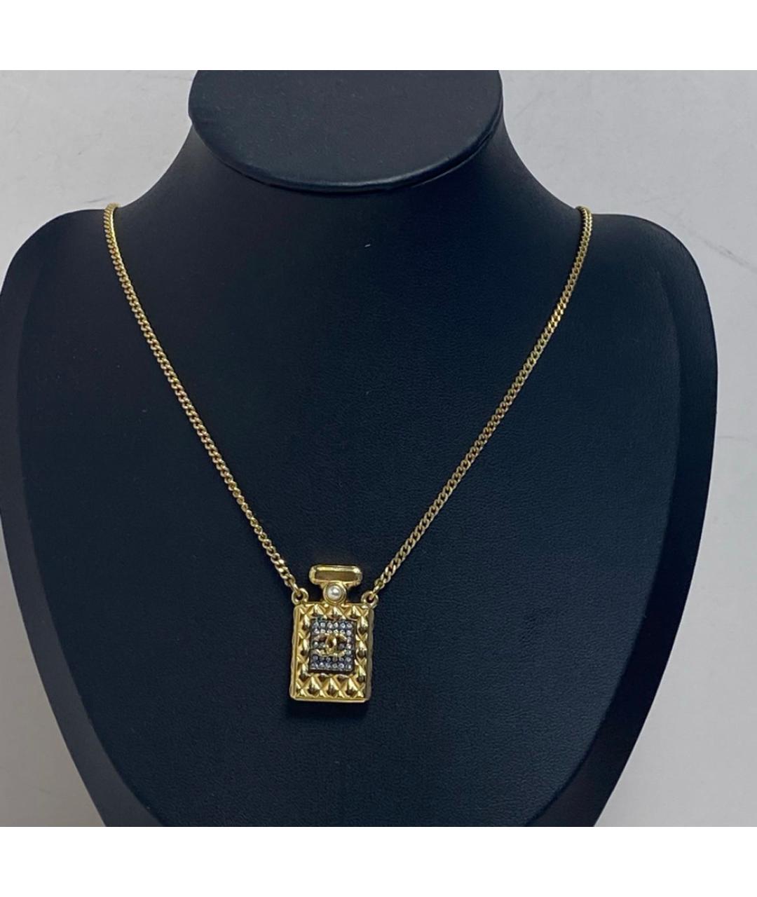 CHANEL Золотое металлическое колье, фото 8